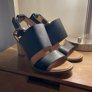 SOLD leather heels from H&M